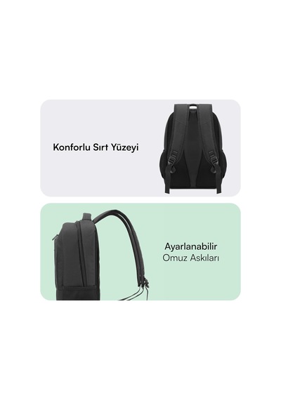 Mcc-505 Bg Move 15.6 İnç Laptop Sırt Çantası, Mackbook Sırt Çantası, Bilgisayar Ve Notebook Çantası, Kadın Erkek Bilgisayar İş Çantası, Üniversite Okul Çantası, Siyah-gri Mcc-505 Bg Move 15.6 İnç Laptop Sırt Çantası, Mackbook Sırt Çantası, Bilgisayar Ve Notebook Çantası, Kadın Erkek Bilgisayar İş Çantası, Üniversite Okul Çantası, Siyah-gri