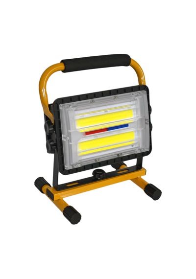 Lambada Projektör Güneş Enerjili Şarjlı Cob Ledli 30w Usb Li Kırmızı-mavi 23x16x29 Cm Br4500203