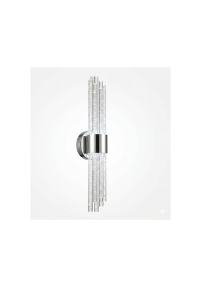 Matrix 8 Led Duvar Apliği Modern Ve Şık Tasarım Aplik Gümüş Gövde Beyaz Led Gümüş Kasa Beyaz Led
