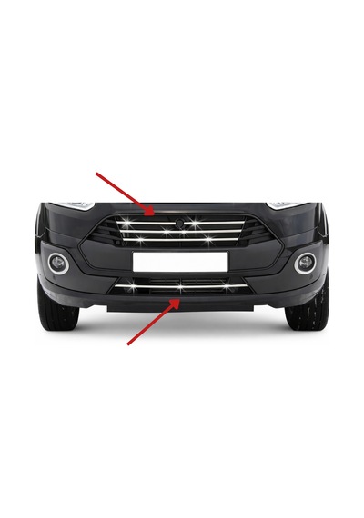 Ford Custom 2012-2017 Arası Krom Ön Tampon Çıtası 5 Parça Frdcstöntam0000001