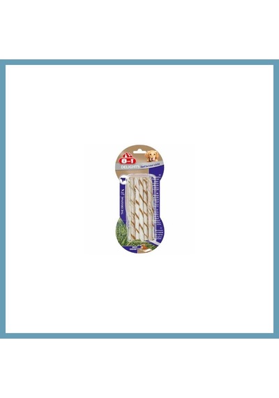 8in1 Delights Bones Biftekli Twested Sticks Burgu Çubuğu Köpek Ödülü 55 Gr Mbt06