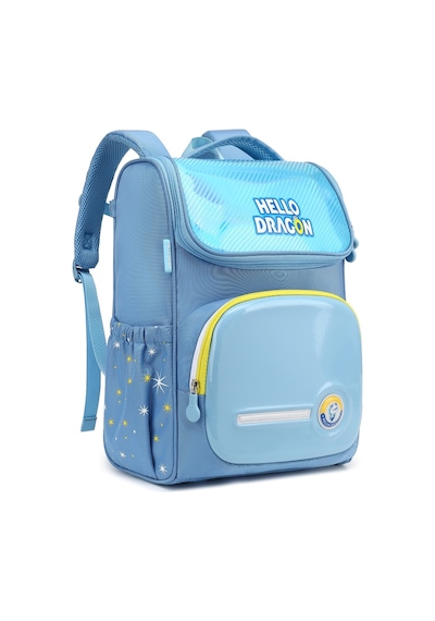 Hello Dragon Unisex Omurga Koruyucu Laptop&sırt Çantası Açık Mavi - Sarı