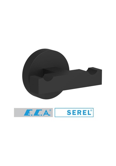 Serel Rita Ikili Askılık Mat Siyah 140112006S Çok Renkli