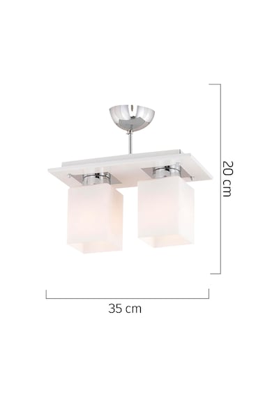 Atlas 2 Li Beyaz  Modern Genç Odası Mutfak- Banyo Mutfak Salon Avize
