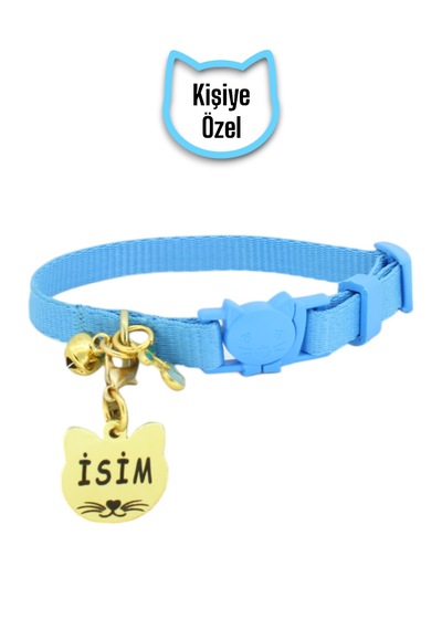İsimli, Güvenlik Kilitli Kedi Tasması- , İsimlikli Tasma Dzkkma