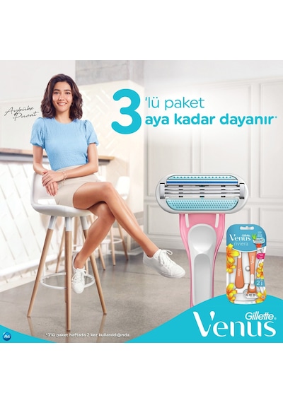 Gillette Venus Riviera Kullan At Kadın Tıraş Bıçağı 4 x 2'li