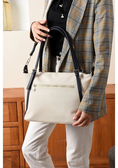 Just Polo Kadın Yeni Sezon Büyük Boy El Ve Omuz Çantası Taş - Lacivert 43657341