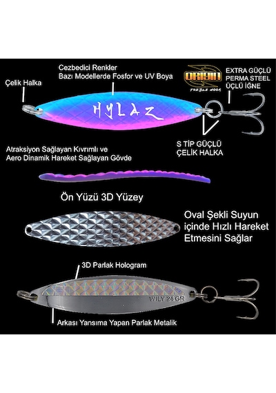 Wily Hylaz Kaşık 6 Gr 55 Mm - Hologramlı