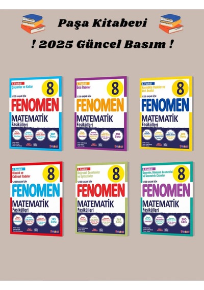 8. Sınıf Matematik Fasikülleri Set Soru Bankası