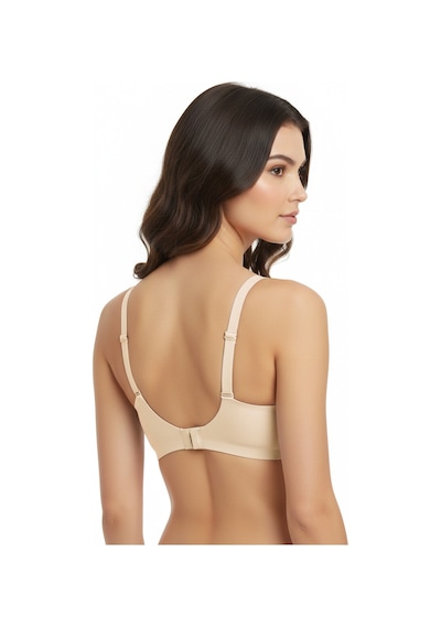Cottonhill Seamless Bra - Slight Ten Lazer Kesim Dikişsiz Dilim Detaylı Balensiz Kadın Sütyen Ten