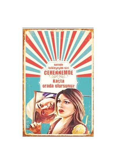 Kuşe Kağıt Duvar Posteri Nerede Bekleyeyim Sizi Retro Vintage Drtr0096