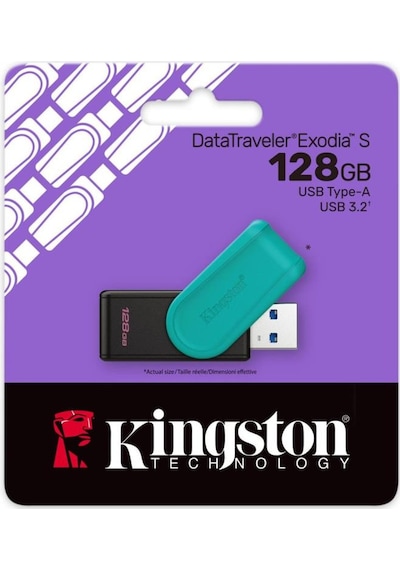 Datatraveler Exodia S 128gb Dtxs Usb3.2 Gen.1 Usb Flash Bellek