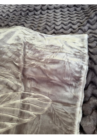Aslan Bubble Çift Taraflı / Çift Katlı /çift Kişilik/ Lüx Battaniye/ 4,5 Kg / Modern / Şık / Çeyizlik Açık Mor