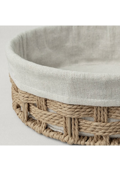 Linens Tidy Yuvarlak Sepet 29x10 Cm Naturel Naturel
