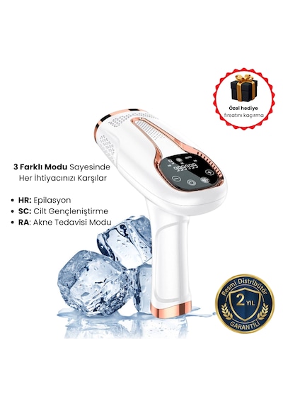 Buz Başlıklı Tüm Vücut İpl Lazer Cihazı 999.999 Atım