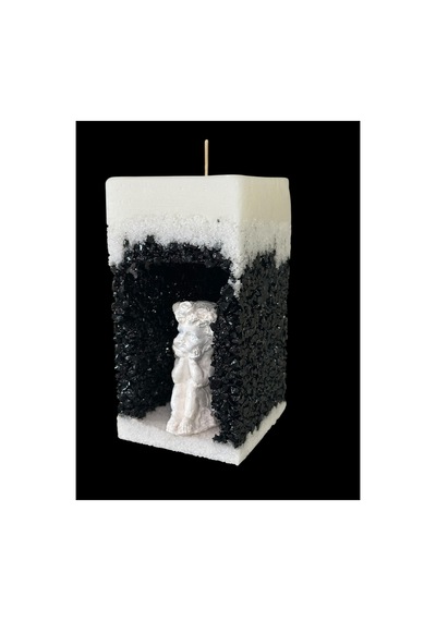 Dekoratif Melek Mum Biblo Obje 15x8x8