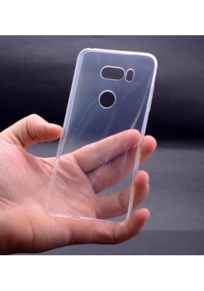 LG Uyumlu V30 Kılıf Şeffaf Onyx Tpu Süper Silikon Kapak Renksiz/şeffaf