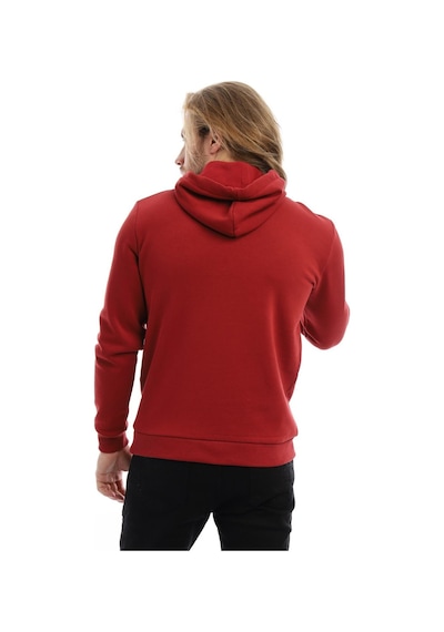 Polostate Erkek Polo State Baskılı Kapüşonlu 3 İplik Şardonlu Sweatshirt Bordo