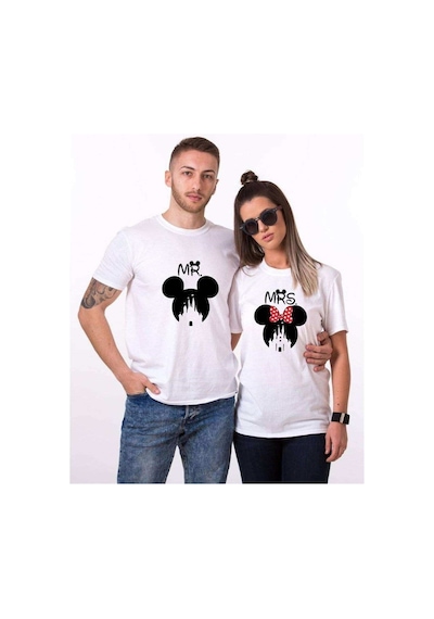Tshirthane Mr. Mrs. Always Right. Sevgili Kombinleri Tshirt Komb Beyaz
