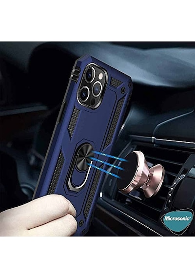 15 Pro Için Ring Holder Kırmızı 15 Pro İle Uyumlu Kılıf - Kırmızı Diğer