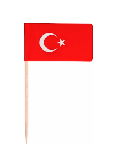Türk Bayraklı Kürdan 50'li Paket