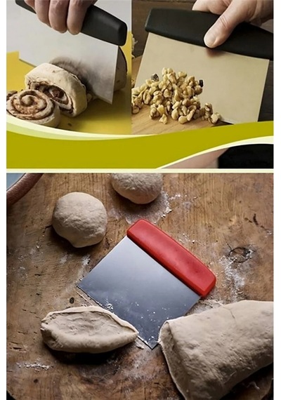 Hamur Kesme Aparatı Kesici Kazıyıcı Pasta Kek Şekillendiren Spatula