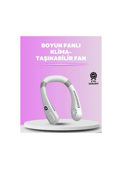 Giyilebilir Bladeless Boyun Fanı 360 Serinlik, 5 Kademe Rüzgar, Usb Şarjlı Sessiz Mini Klima