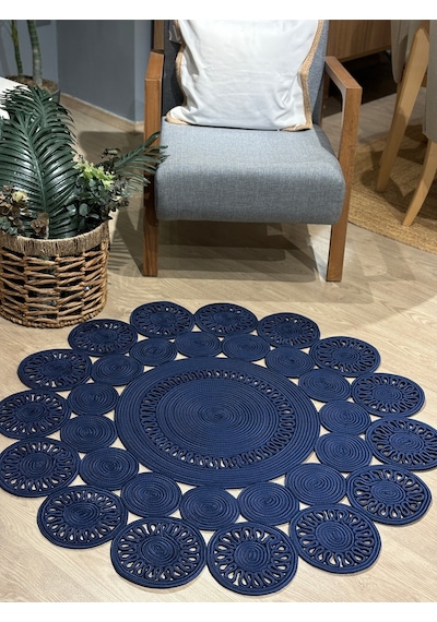 Mavaux Marguerite Trikot Papatya Model Kilim Lacivert