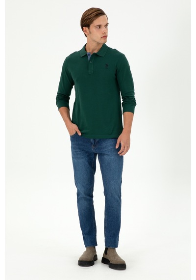 U.s. Polo Assn. Erkek Koyu Yeşil Sweatshirt 50289062-vr079 Koyu Yeşil