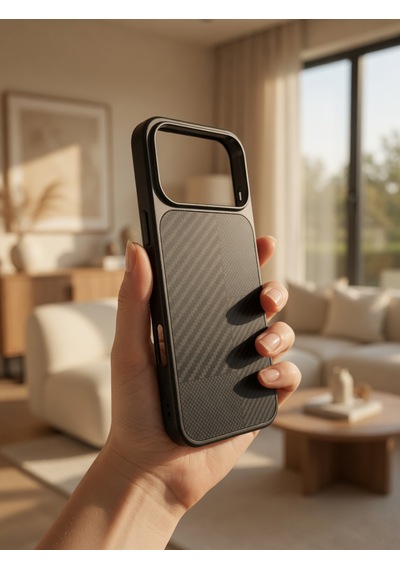 İphone 17/18 Promax Ortak Uyumlu Karbon Fiber Desenli Darbeye Dayanıklı Kılıf Çok Renkli4