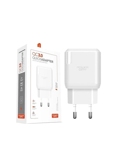 Qc3 3 Amper 18w Tüm Telefonlarla Uyumlu Usb Hızlı Şarj Adaptörü
