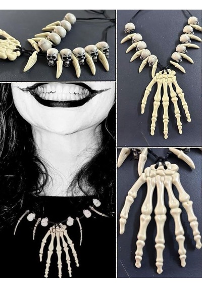 Halloween Kurukafa Kemik Kolye Abanoz Halloween Kurukafa Kemik Kolye Abanoz