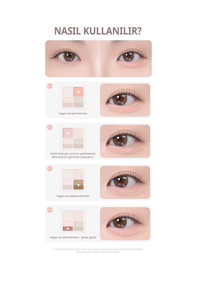 Işıltılı, Mat Tonlarda 4lü Far Paleti Perıpera Ink Pocket Shadow Palette 13 Aegyosal Should I