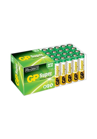 GP Super GP24A-2VS40 Alkalin AAA Boy İnce Kalem Pil 40'lı