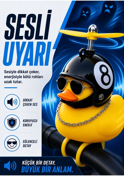 Motosiklet -bisiklet-araba- Aksesuar Gidona Takılan Ve Yapışabilen Civciv 8 Mat Sarı