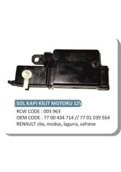 ROCKSWELL Renault 9 - 11 - 19 - 21 Sol Ön Kapı Motoru 5 Fişli - 1 Adet