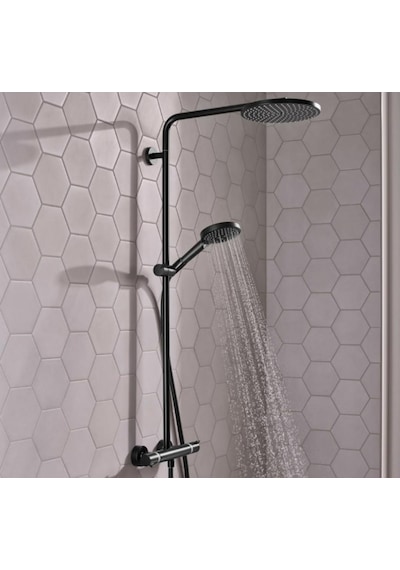 Hansgrohe Raindance Select S 240 1 Jet Termostatik Duş Kolonu - Mat Siyah 27633670 Siyah