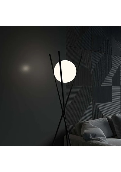 Ozark Çubuk Ayaklı Camlı Lambader 3204-w64-3ı-cz Siyah