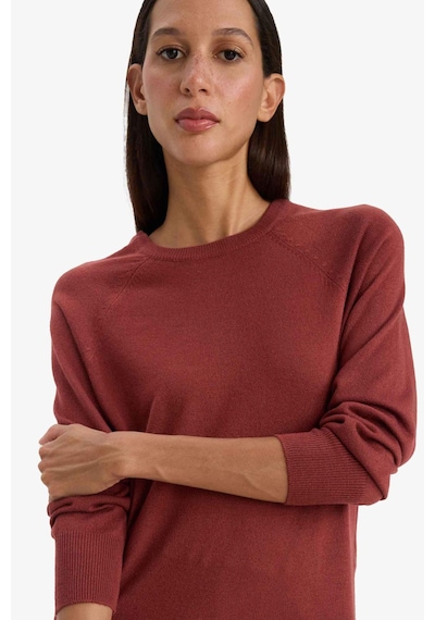 Defacto Relax Fit Bisiklet Yaka Kazak I6913az25wnbn320 Kahve