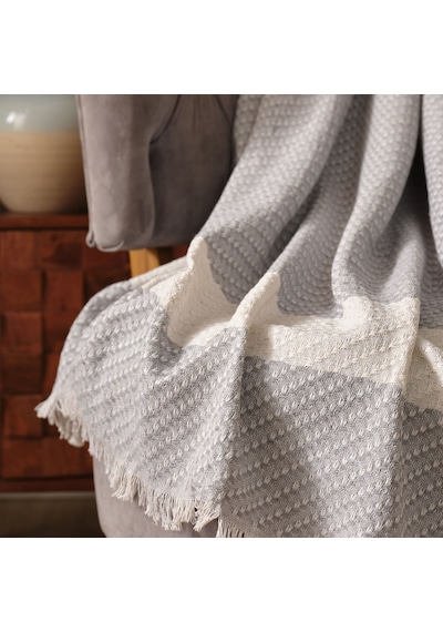 Karaca Home Wilma Gri Throw Battaniye 130x170 cm