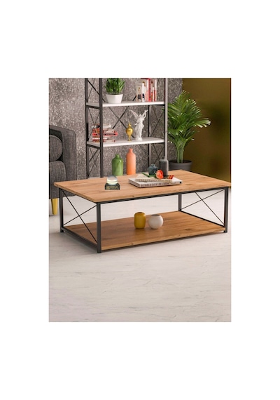 Double Orta Sehpa Ceviz 90x50 Cm Çok Renkli