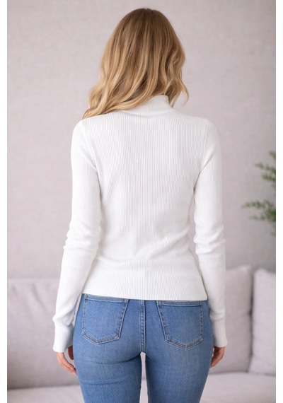 Cloudymood Kadın Balıkçı Yaka Parmak Geçmeli Fitilli Basic Uzun Kollu Triko Kazak Günlük Kullanım Beyaz - 860075452 Beyaz Cloudymood Kadın Balıkçı Yaka Parmak Geçmeli Fitilli Basic Uzun Kollu Triko Kazak Günlük Kullanım Beyaz - 860075452 Beyaz