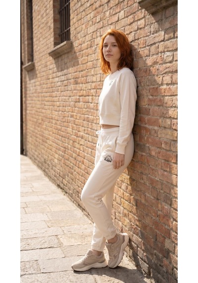 Kappa Logo Cindyna Pant Kadın Ekru Regular Eşofman Altı