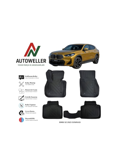 Bmw X2 2023 Sonrası Havuzlu Oto Paspas U10