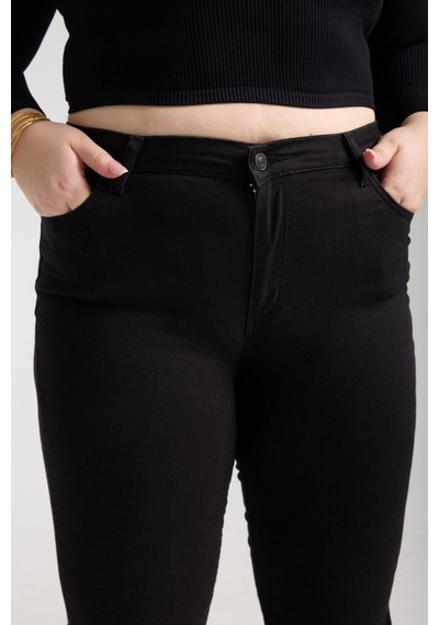 Lacarino 7579 Cındy Xl Kadın Jean Pantolon Siyah