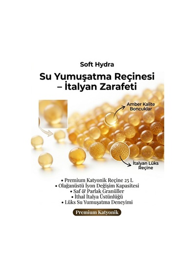 Su Yumuşatma Reçinesi 25 Litre  İyon Değişim Kireç Önleyici / İtalyan Katyonik