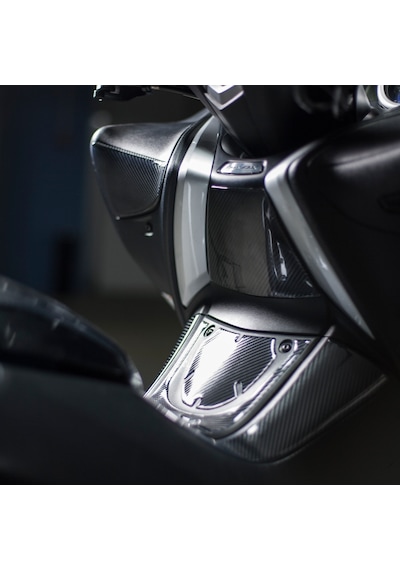 Yamaha Tmax 530 Dx 2017-2020 İle Uyumlu Kaydırmaz 6d Karbon 15 Parça Tank Pad Seti Gc63 KARBON