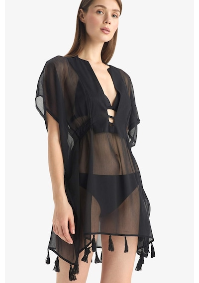 DeFacto 	Siyah Şifon Kimono-Fall in Love Z9958AZ25SMBK27