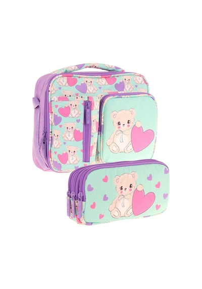 Kaukko Kids Kız Çocuk Turkuaz Mor Ayıcık Baskılı Üç Bölmeli Thermo Beslenme Çantası Ve Kalemlik Seti L7239+l8239 Turkuaz Kaukko Kids Kız Çocuk Turkuaz Mor Ayıcık Baskılı Üç Bölmeli Thermo Beslenme Çantası Ve Kalemlik Seti L7239+l8239 Turkuaz