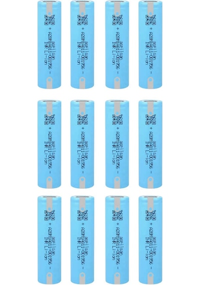 12 Adet Aspilsan Puntalı Inr18650a28 3.7v 2800mah 25a Discharge Şarjlı Li-ion Pil